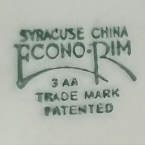 Vintage Syracuse China Peacock Plate - Econo-Rim, Collectible Dinnerware - Picture 5 of 7